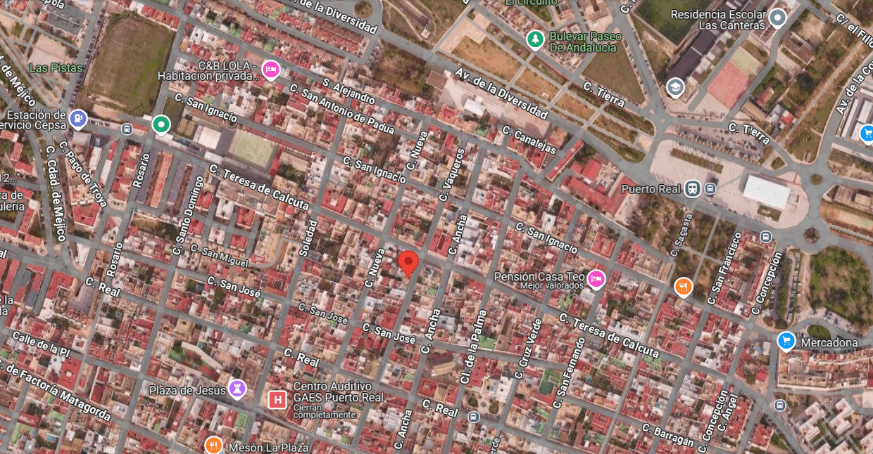 Casa okupada en Cádiz